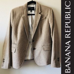 Tan tweed blazer